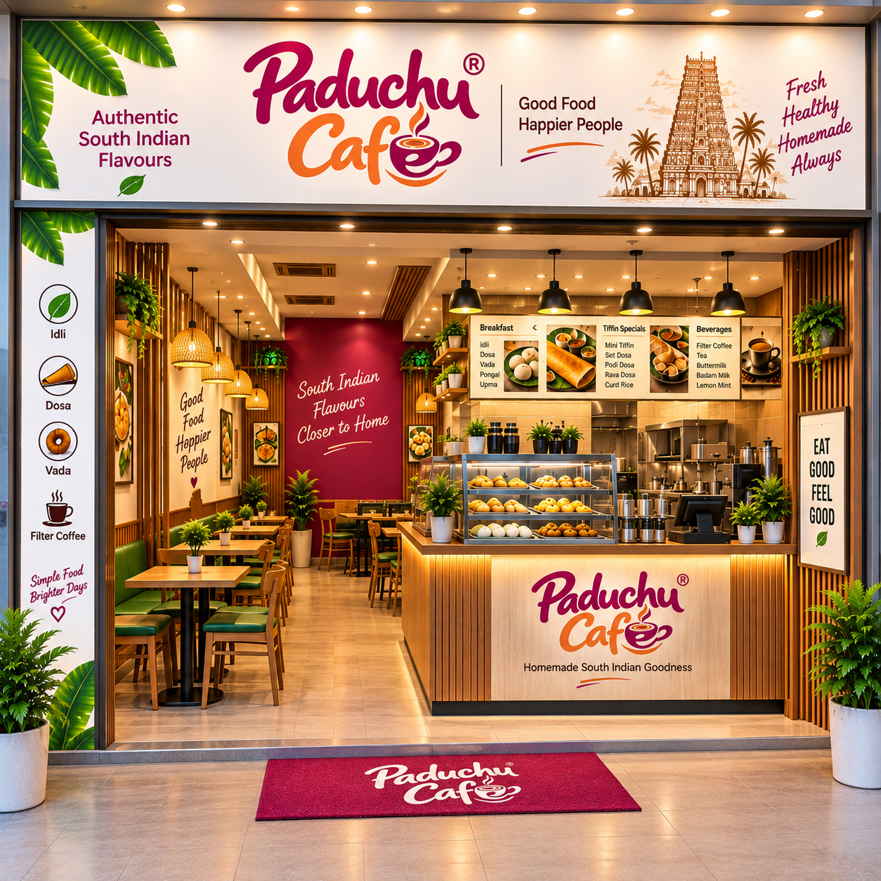 Paduchu Cafe Medium Outlet – 200 to 300 sq ft